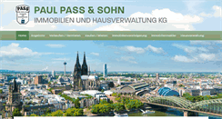 Desktop Screenshot of pass-immobilien-kg.de